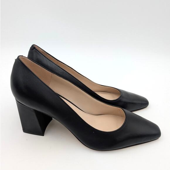 Marc Fisher Square toe Classic Heel Pump Women's Black Size US8.5M EU39 - Picture 4 of 11